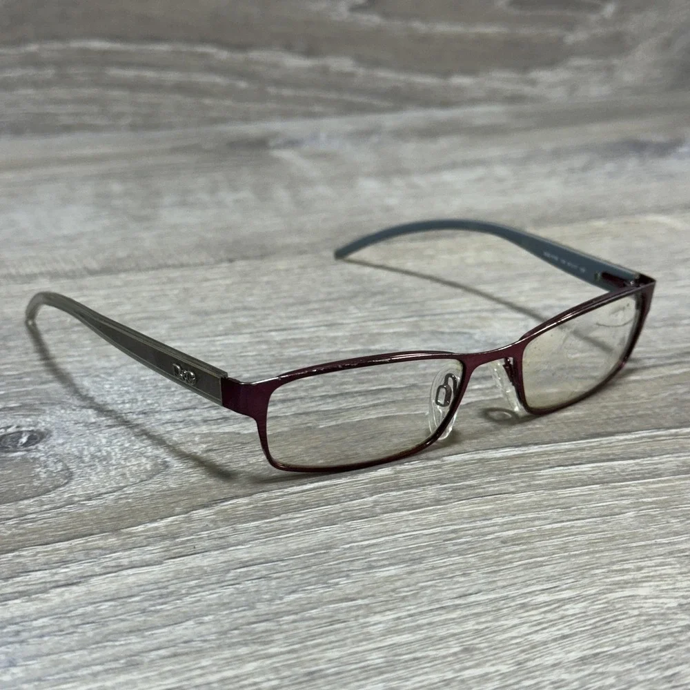 D&G Dolce & Gabbana 4159 Eyeglass Frames 51-17-135 Burgundy Gray Rectangle‎